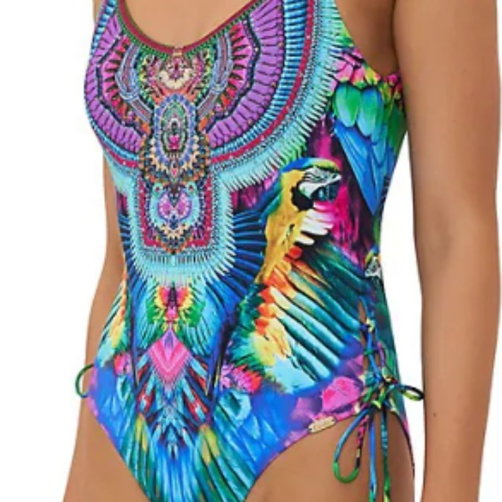 CAMILLA Printed Scoop One-Piece Swimsuit Age Of Asteria size XS